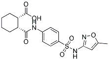 (1S,2R)-2-([(4-([(5-METHYLISOXAZOL-3-YL)AMINO]SULFONYL)PHENYL)AMINO]CARBONYL)CYCLOHEXANECARBOXYLIC ACID Struktur