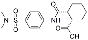 (1S,2R)-2-[((4-[(DIMETHYLAMINO)SULFONYL]PHENYL)AMINO)CARBONYL]CYCLOHEXANECARBOXYLIC ACID Struktur