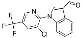 1-[3-Chloro-5-(trifluoromethyl)pyridin-2-yl]-1H-indole-3-carboxaldehyde Struktur