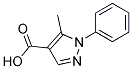 1-Phenyl-5-methyl-1H-pyrazole-4-carboxylic acid Struktur