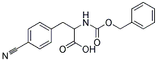 2-{[(benzyloxy)carbonyl]amino}-3-(4-cyanophenyl)propanoic acid Struktur