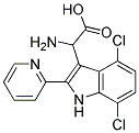 2-AMINO-2-(4,7-DICHLORO-2-(PYRIDIN-2-YL)-1H-INDOL-3-YL)ACETIC ACID Struktur