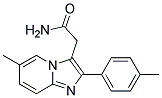 2-[6-METHYL-2-(4-METHYLPHENYL)IMIDAZO-[1,2-A]PYRIDIN-3-YL]ACETAMIDE Struktur