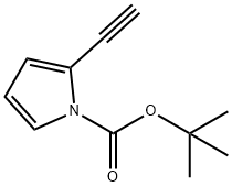 2-ETHYNYLPYRROLE-1-CARBOXYLIC ACID, T-BUTYL ESTER, 467435-75-2, 結(jié)構(gòu)式