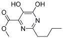 2-BUTYL-5,6-DIHYDROXY-PYRIMIDINE-4-CARBOXYLIC ACID METHYL ESTER Struktur