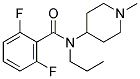 2,6-DIFLUORO-N-(1-METHYLPIPERIDIN-4-YL)-N-PROPYLBENZAMIDE Struktur