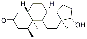 (1S,5S,8R,10S,13S,17S)-17-HYDROXY-1,10,13-TRIMETHYL-HEXADECAHYDRO-CYCLOPENTA[A]PHENANTHREN-3-ONE Struktur