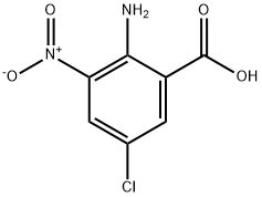 2-AMINO-5-CHLORO-3-NITROBENZOIC ACID Struktur