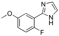 2-(2-FLUORO-5-METHOXY-PHENYL)-1H-IMIDAZOLE Struktur