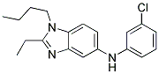 (1-BUTYL-2-ETHYL-1H-BENZOIMIDAZOL-5-YL)-(3-CHLORO-PHENYL)-AMINE Struktur