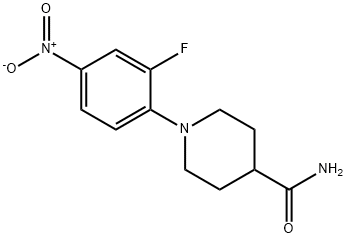 1-(2-FLUORO-4-NITROPHENYL)PIPERIDINE-4-CARBOXAMIDE Struktur