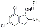 2-AMINO-5,7-DICHLORO-INDAN-1-OL HYDROCHLORIDE Struktur