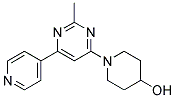 1-(2-METHYL-6-PYRIDIN-4-YLPYRIMIDIN-4-YL)PIPERIDIN-4-OL Struktur