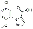 1H-PYRROLE-2-CARBOXYLIC ACID, 1-(5-CHLORO-2-METHOXYPHENYL)- Struktur