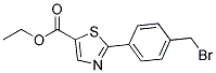 2-(4-BROMOMETHYL-PHENYL)-THIAZOLE-5-CARBOXYLIC ACID ETHYL ESTER Struktur