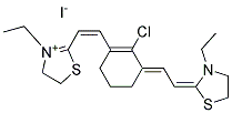 2-((E)-2-((3E)-2-CHLORO-3-[(2Z)-2-(3-ETHYL-1,3-THIAZOLIDIN-2-YLIDENE)ETHYLIDENE]CYCLOHEX-1-EN-1-YL)VINYL)-3-ETHYL-4,5-DIHYDRO-1,3-THIAZOL-3-IUM IODIDE Struktur