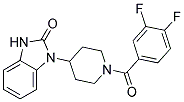 1-[1-(3,4-DIFLUOROBENZOYL)PIPERIDIN-4-YL]-1,3-DIHYDRO-2H-BENZIMIDAZOL-2-ONE Struktur