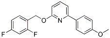 2-[(2,4-DIFLUOROBENZYL)OXY]-6-(4-METHOXYPHENYL)PYRIDINE Struktur