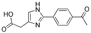 [2-(4-ACETYL-PHENYL)-1H-IMIDAZOL-4-YL]-ACETIC ACID Struktur