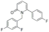 1-(2,4-DIFLUOROBENZYL)-6-(4-FLUOROPHENYL)PYRIDIN-2(1H)-ONE Struktur