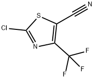 2-CHLORO-4-TRIFLUOROMETHYL-THIAZOLE-5-CARBONITRILE Struktur