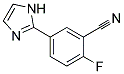 2-FLUORO-5-(1H-IMIDAZOL-2-YL)-BENZONITRILE Struktur