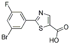 2-(3-BROMO-5-FLUORO-PHENYL)-THIAZOLE-5-CARBOXYLIC ACID Struktur