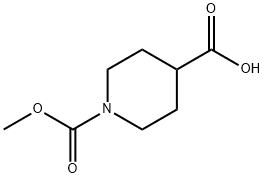 1-(Methoxycarbonyl)piperidine-4-carboxylic acid Structure