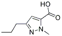 1-Methyl-3-n-Propylpyrazole-5-Carboxylic Acid Struktur