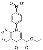 1-(4-NITRO-PHENYL)-4-OXO-1,4-DIHYDRO-[1,8]NAPHTHYRIDINE-3-CARBOXYLIC ACID ETHYL ESTER Struktur