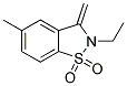 2-ETHYL-5-METHYL-3-METHYLENE-2,3-DIHYDRO-BENZO[D]ISOTHIAZOLE 1,1-DIOXIDE Struktur