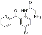 2-[2-(2-aminoacetylamino)-5-bromobenzoyl]pyridine Struktur