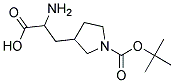 2-amino-3-[1-(tert-butoxycarbonyl)pyrrolidin-3-yl]propanoic acid Struktur