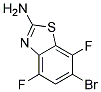 2-Amino-6-bromo-4,7-difluorobenzothiazole Struktur