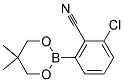 2-CHLORO-6-(5,5-DIMETHYL-1,3,2-DIOXABORINAN-2-YL)BENZONITRILE Struktur