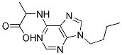 2-(9-BUTYL-9H-PURIN-6-YLAMINO)PROPANOIC ACID Struktur