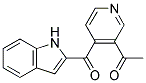 1-[4-(1H-INDOL-2-YLCARBONYL)-3-PYRIDINYL]-ETHANONE Struktur