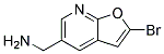 (2-bromofuro[2,3-b]pyridin-5-yl)methanamine Struktur