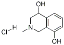 1,2,3,4-TETRAHYDRO-4,8-DIHYDROXY-2-METHYLISOQUINOLINE HYDROCHLORIDE Struktur