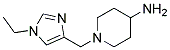 1-(1-ETHYLIMIDAZOL-4-YLMETHYL)-PIPERIDIN-4-YLAMINE Struktur