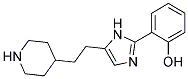 2-[5-(2-PIPERIDIN-4-YLETHYL)IMIDAZOL-2-YL]PHENOL Struktur