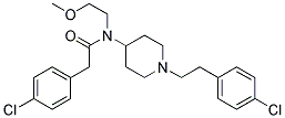 2-(4-CHLOROPHENYL)-N-(1-[2-(4-CHLOROPHENYL)ETHYL]PIPERIDIN-4-YL)-N-(2-METHOXYETHYL)ACETAMIDE Struktur