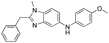 (2-BENZYL-1-METHYL-1H-BENZOIMIDAZOL-5-YL)-(4-METHOXY-PHENYL)-AMINE Struktur