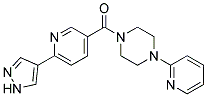 1-([6-(1H-PYRAZOL-4-YL)PYRIDIN-3-YL]CARBONYL)-4-PYRIDIN-2-YLPIPERAZINE Struktur