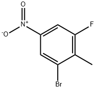 2-BROMO-6-FLUORO-4-NITROTOLUENE Struktur