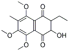 2-ETHYL-3-HYDROXY-5,6,8-TRIMETHOXY-7-METHYL-2,3-DIHYDRO-[1,4]NAPHTHOQUINONE Struktur