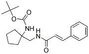 (1-[(3-PHENYL-ACRYLOYLAMINO)-METHYL]-CYCLOPENTYL)-CARBAMIC ACID TERT-BUTYL ESTER Struktur