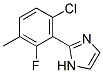 2-(6-CHLORO-2-FLUORO-3-METHYL-PHENYL)-1H-IMIDAZOLE Struktur