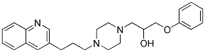 1-PHENOXY-3-[4-(3-QUINOLIN-3-YLPROPYL)PIPERAZIN-1-YL]PROPAN-2-OL Struktur