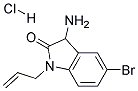 1-ALLYL-3-AMINO-5-BROMO-1,3-DIHYDRO-INDOL-2-ONE HYDROCHLORIDE Struktur